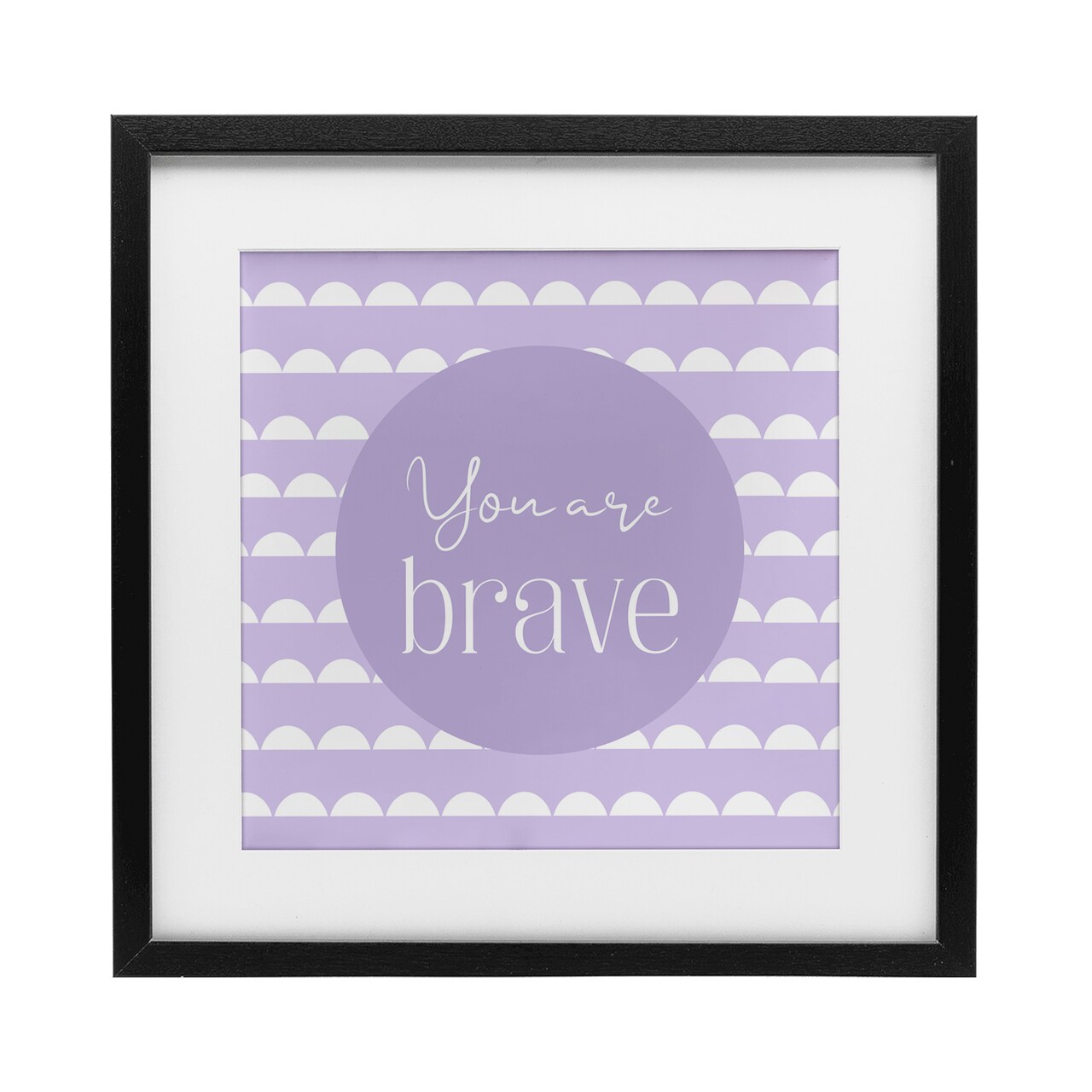 Stupell Industries You Are Brave Affirmation Framed Print Under Glass, design by Christine Simpson Art